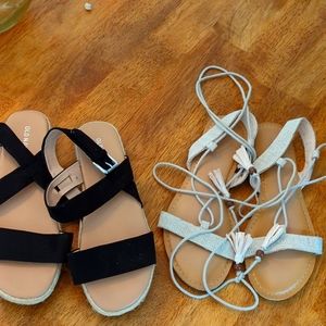 LOT Old navy size 6 sandals